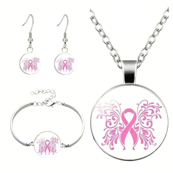 Breast Cancer Jewelry Set - Picture 1 of 1